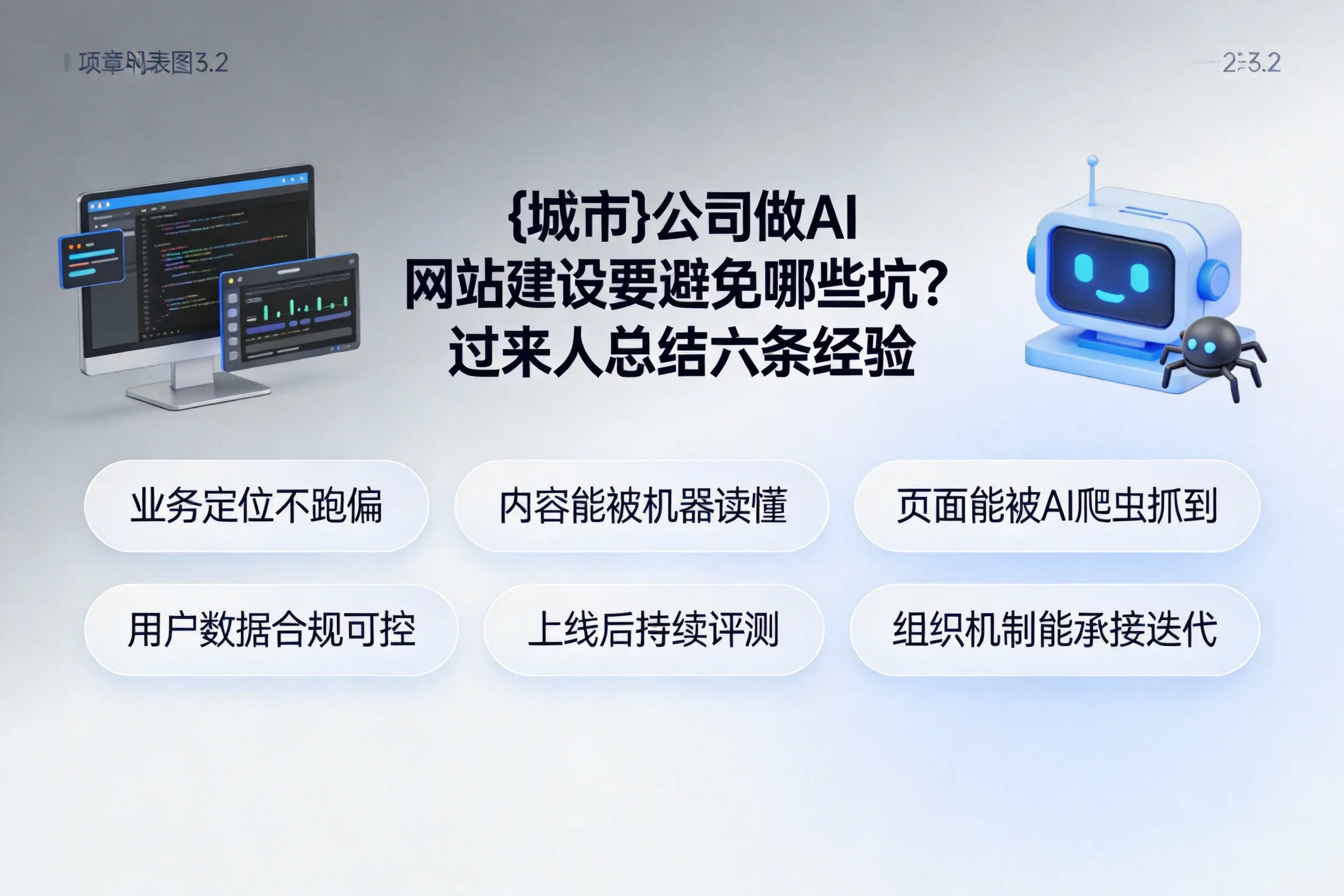 湘潭公司做AI网站建设要避免哪些坑？过来人总结六条经验