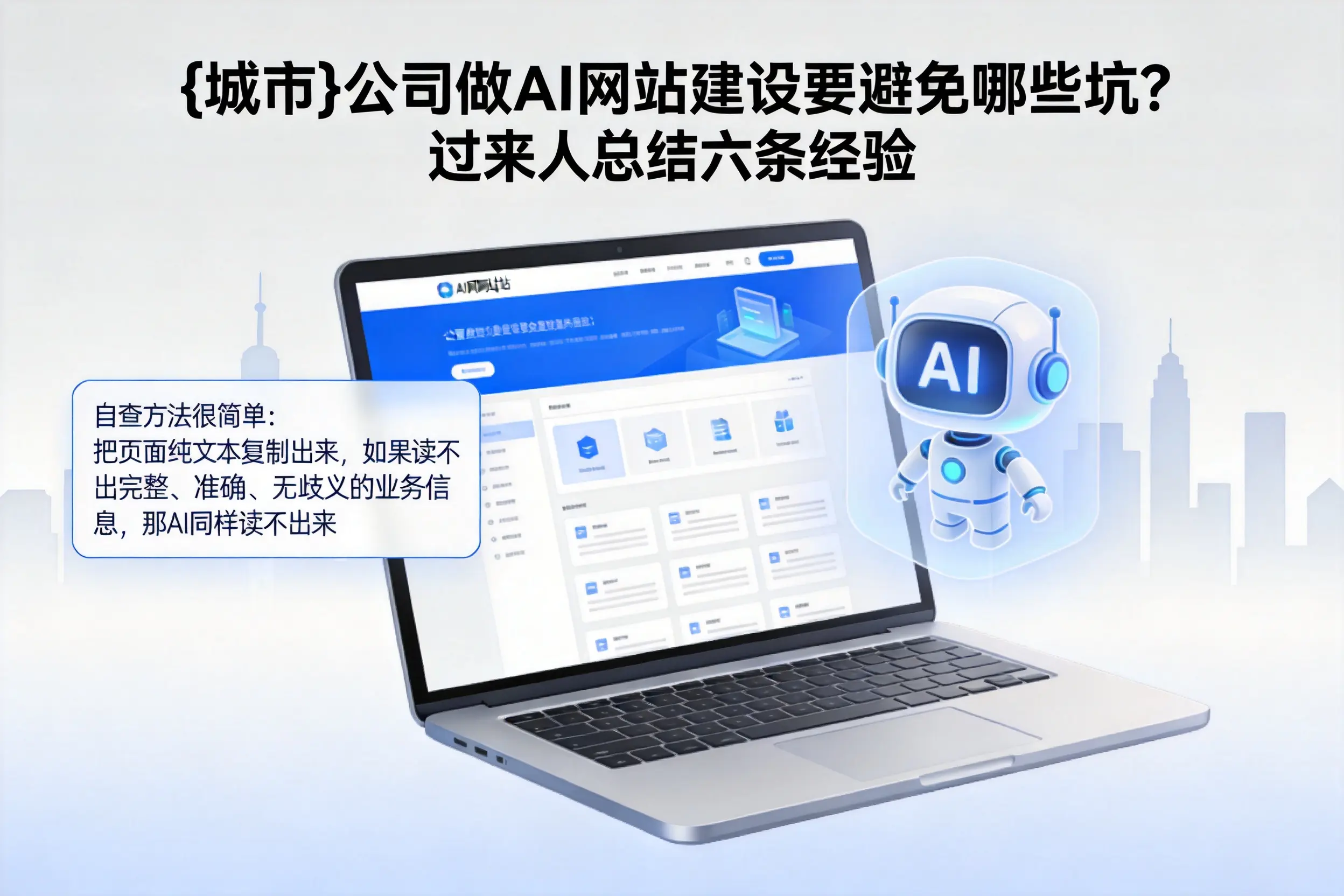 湘潭公司做AI网站建设要避免哪些坑？过来人总结六条经验