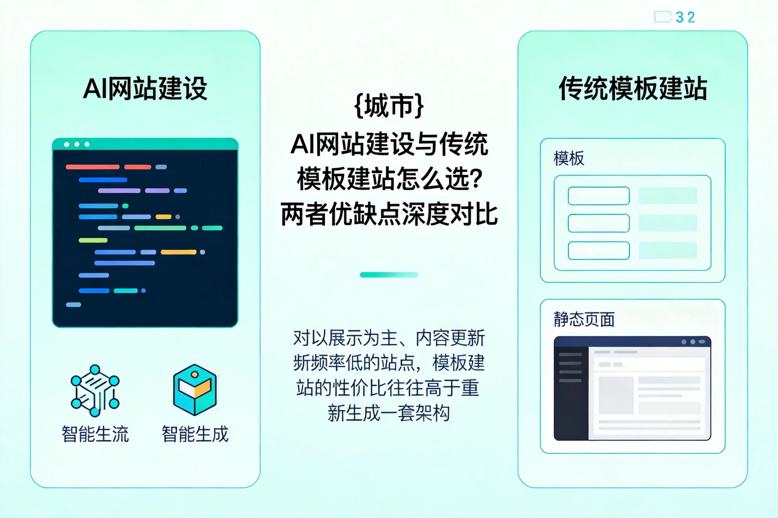 湘潭AI网站建设与传统模板建站怎么选?两者优缺点深度对比