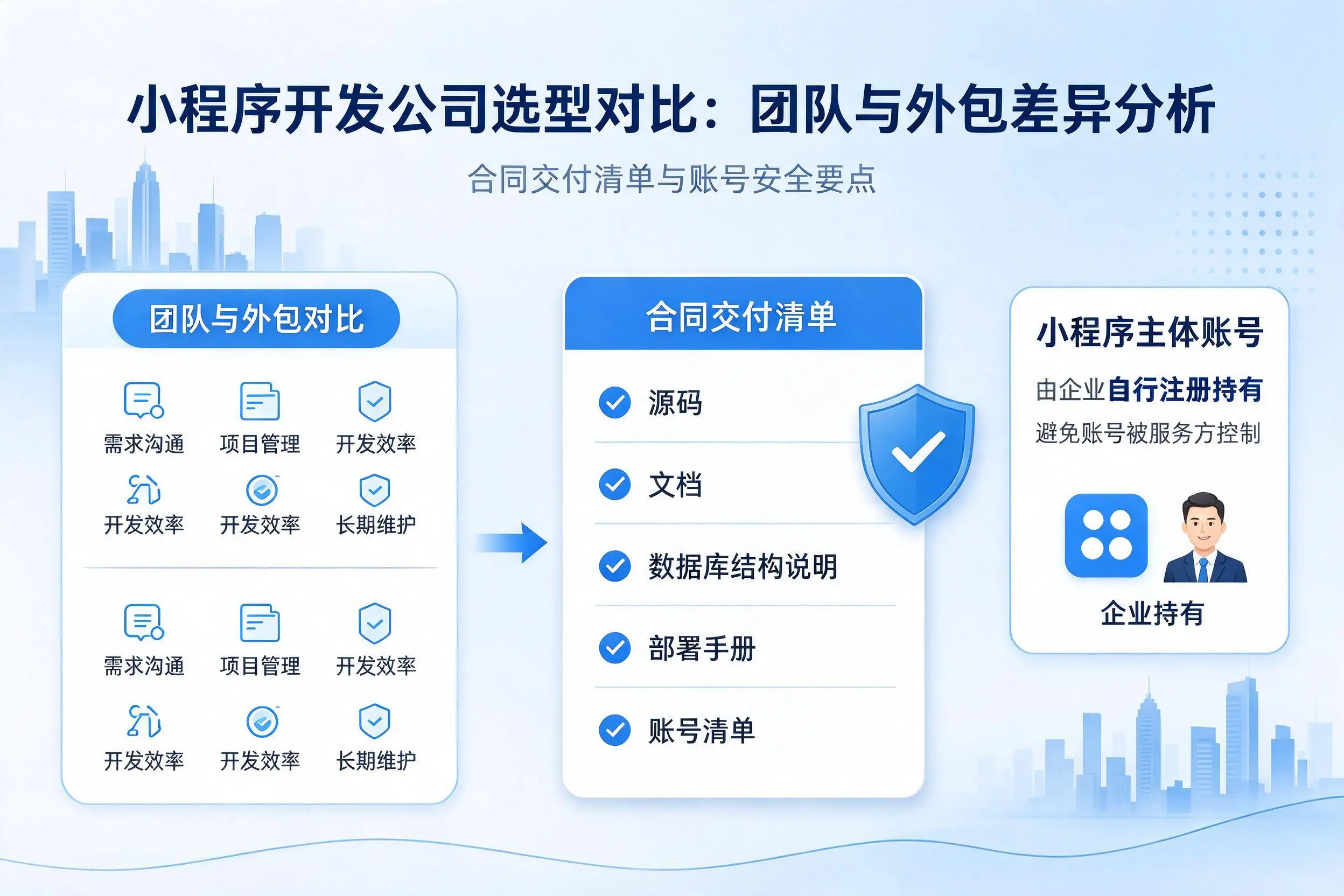 湘潭小程序开发公司选型对比:团队与外包差异分析