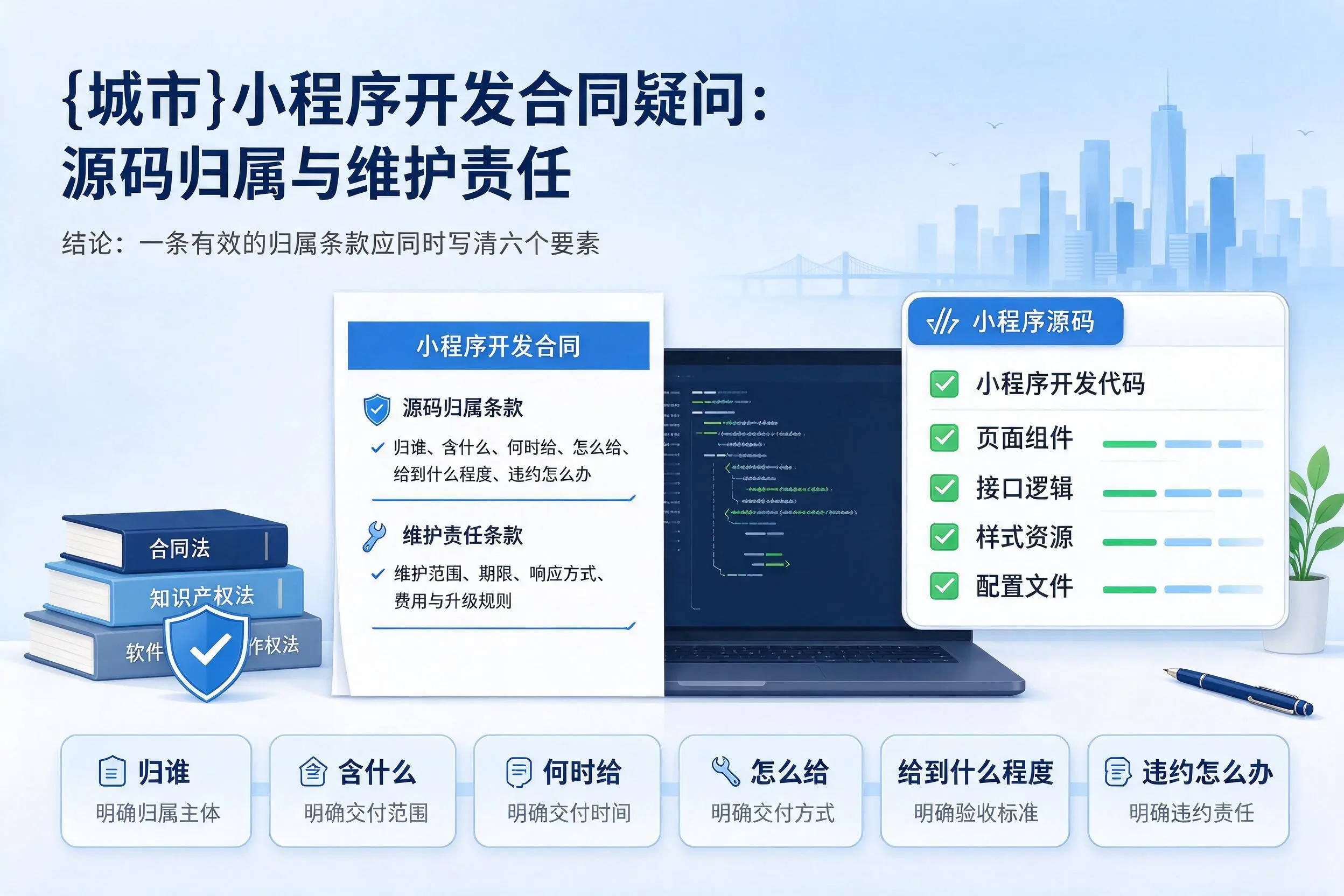 湘潭小程序开发合同疑问:源码归属与维护责任