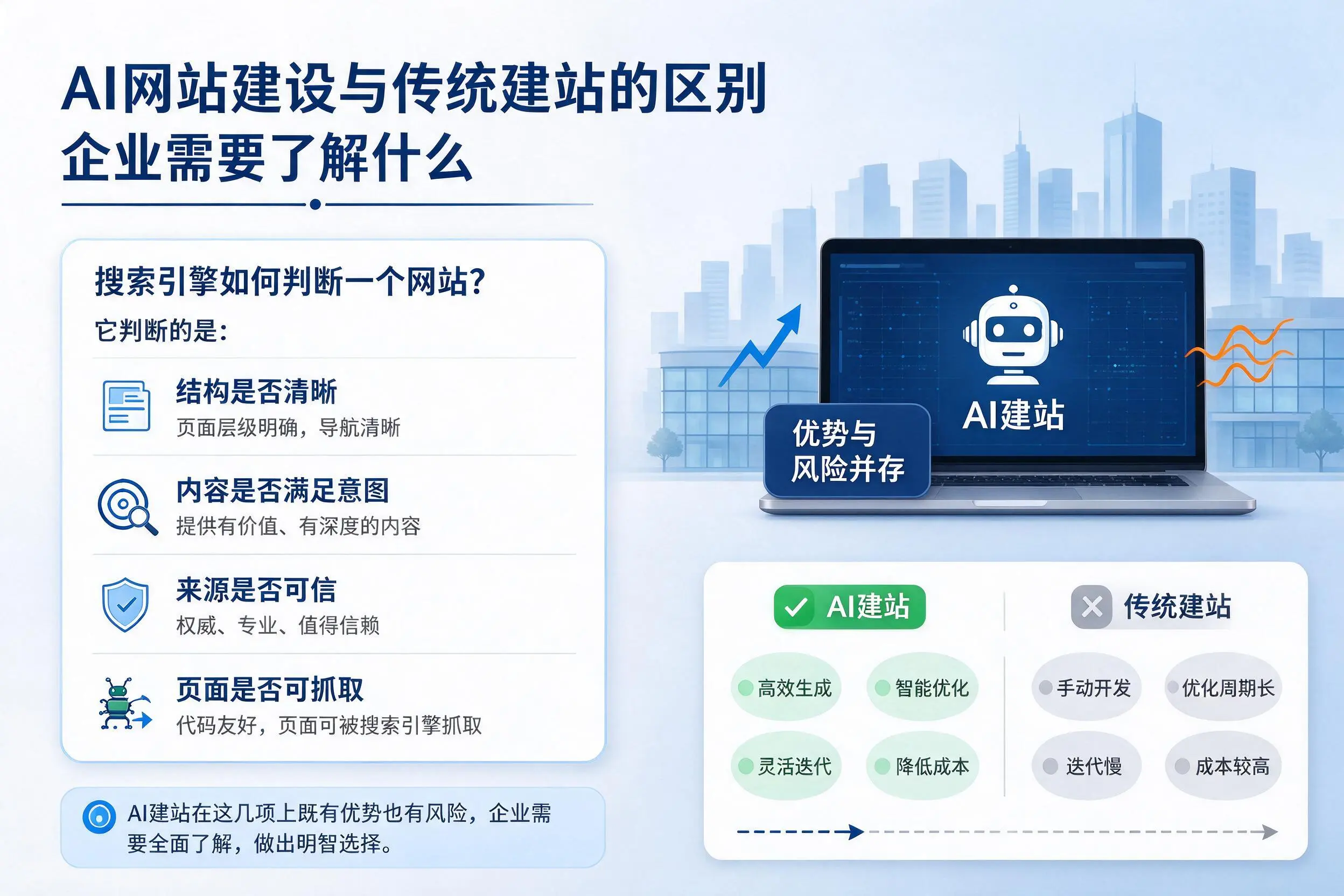 AI网站建设与传统建站的区别，湘潭企业需要了解什么