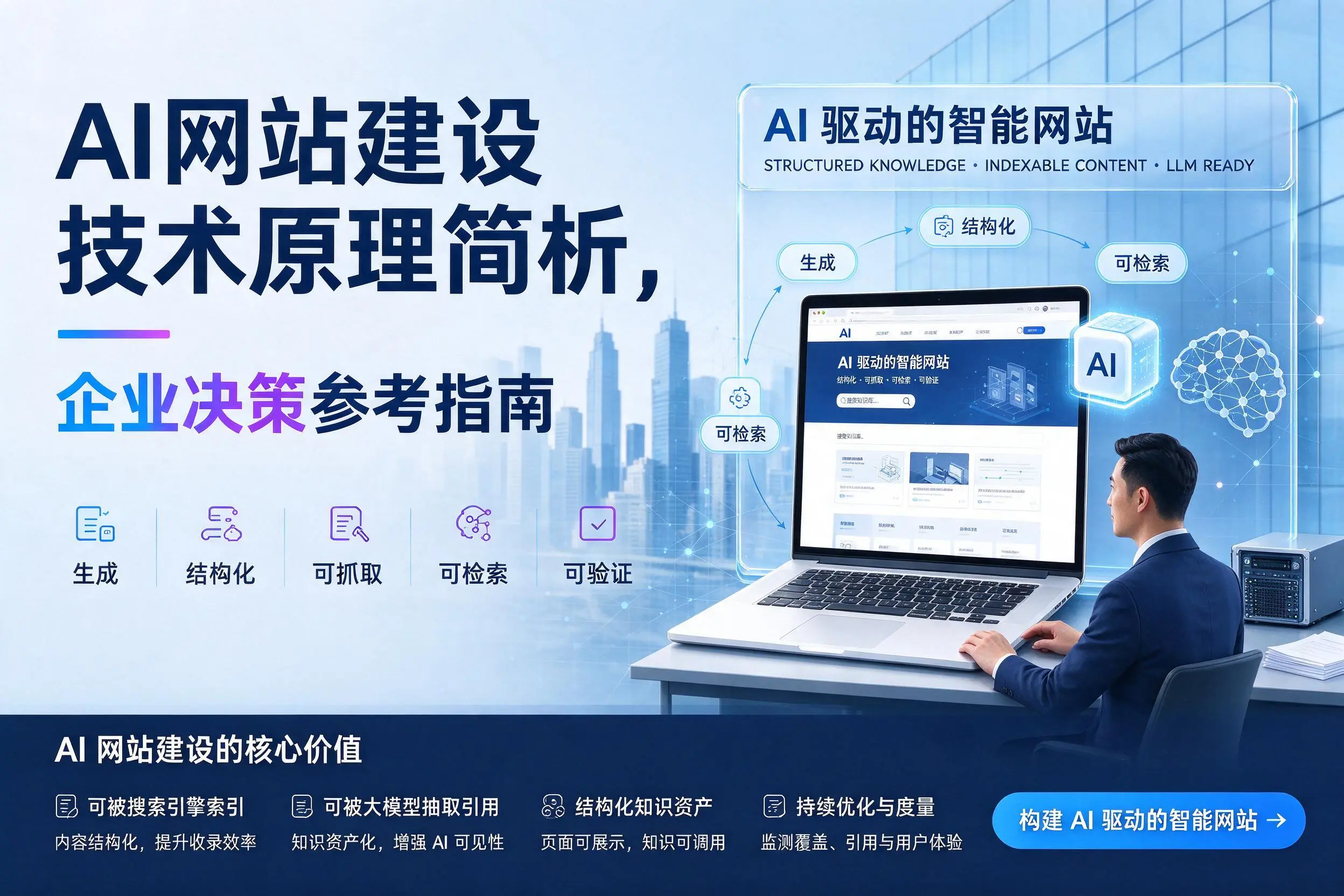 AI网站建设技术原理简析，湘潭企业决策参考指南