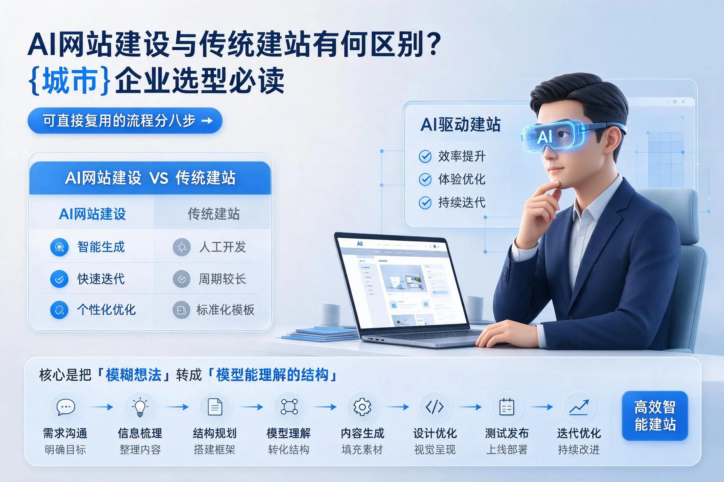 AI网站建设与传统建站有何区别？湘潭企业选型必读