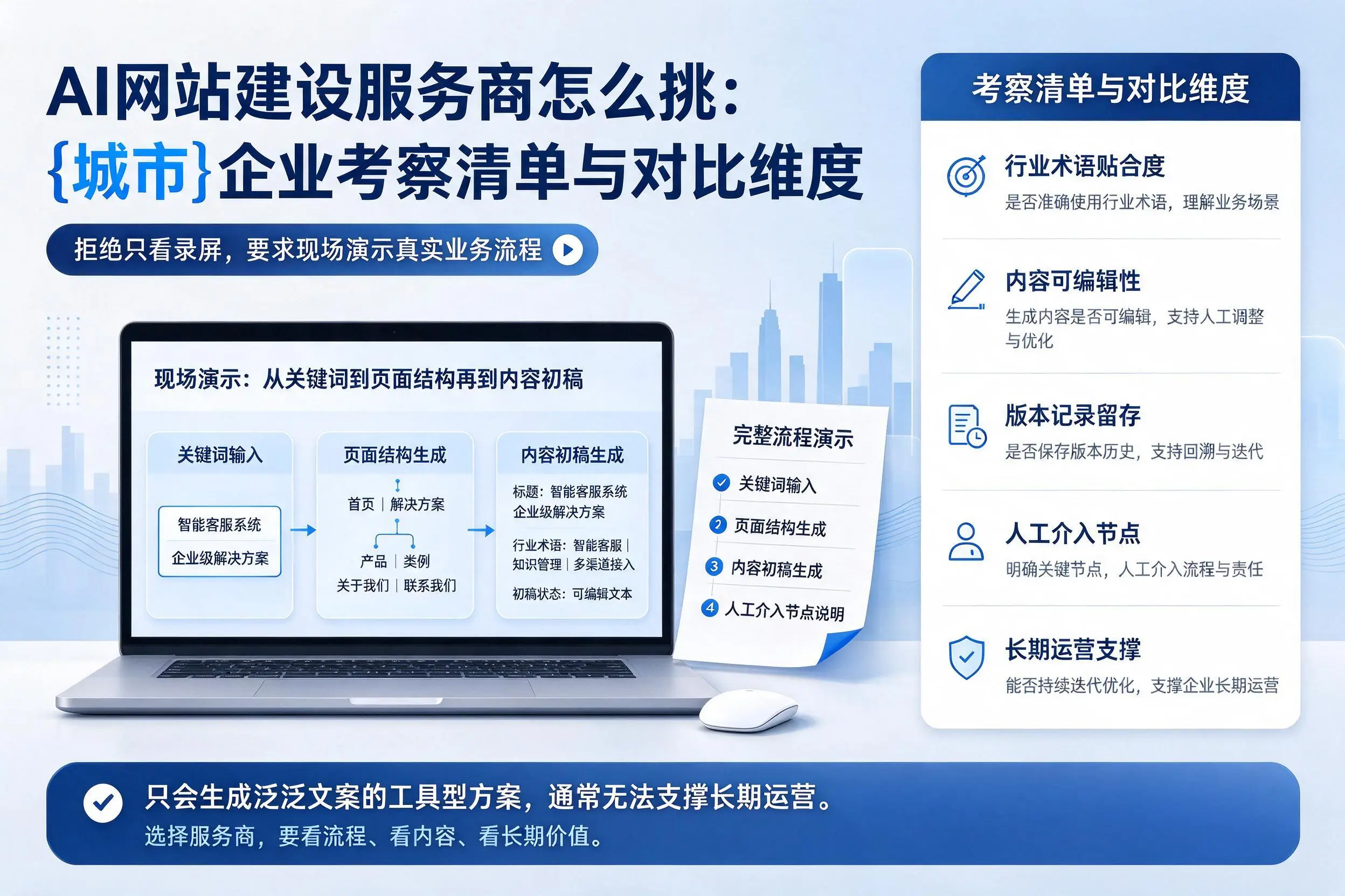 AI网站建设服务商怎么挑：湘潭企业考察清单与对比维度