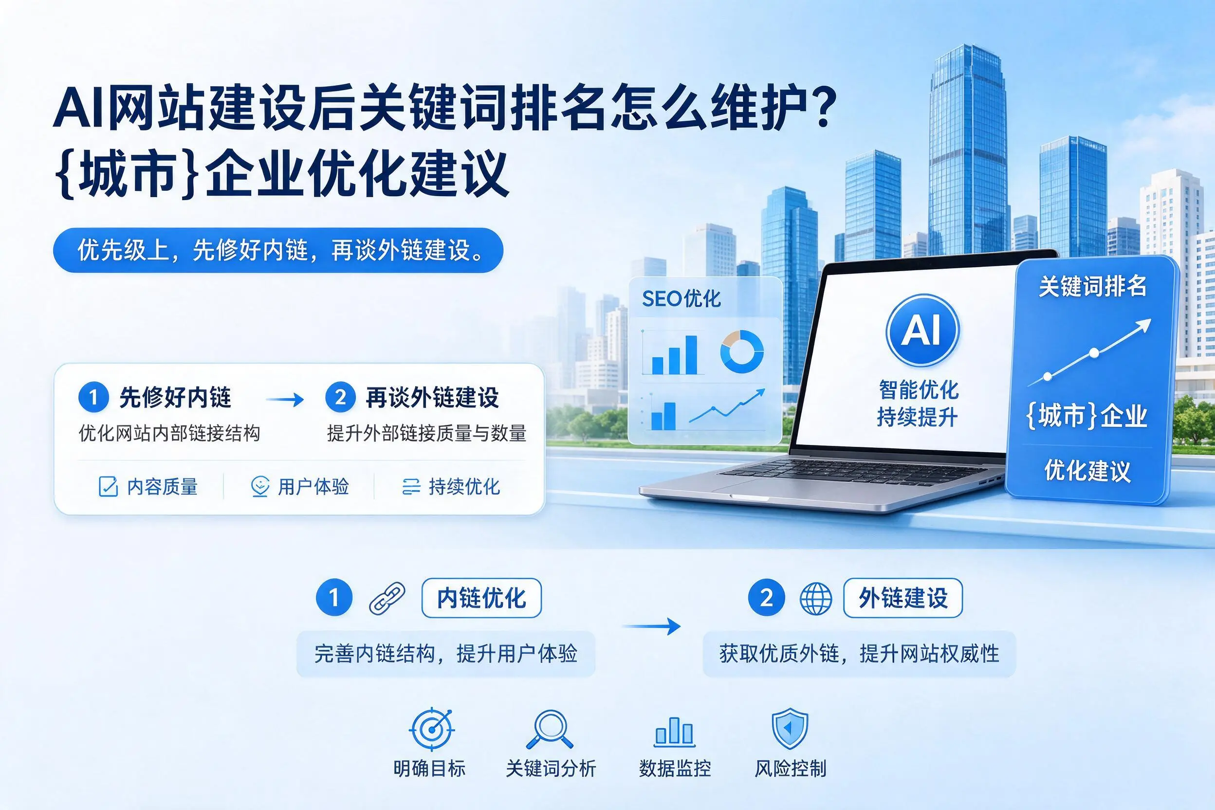 AI网站建设后关键词排名怎么维护?湘潭企业优化建议