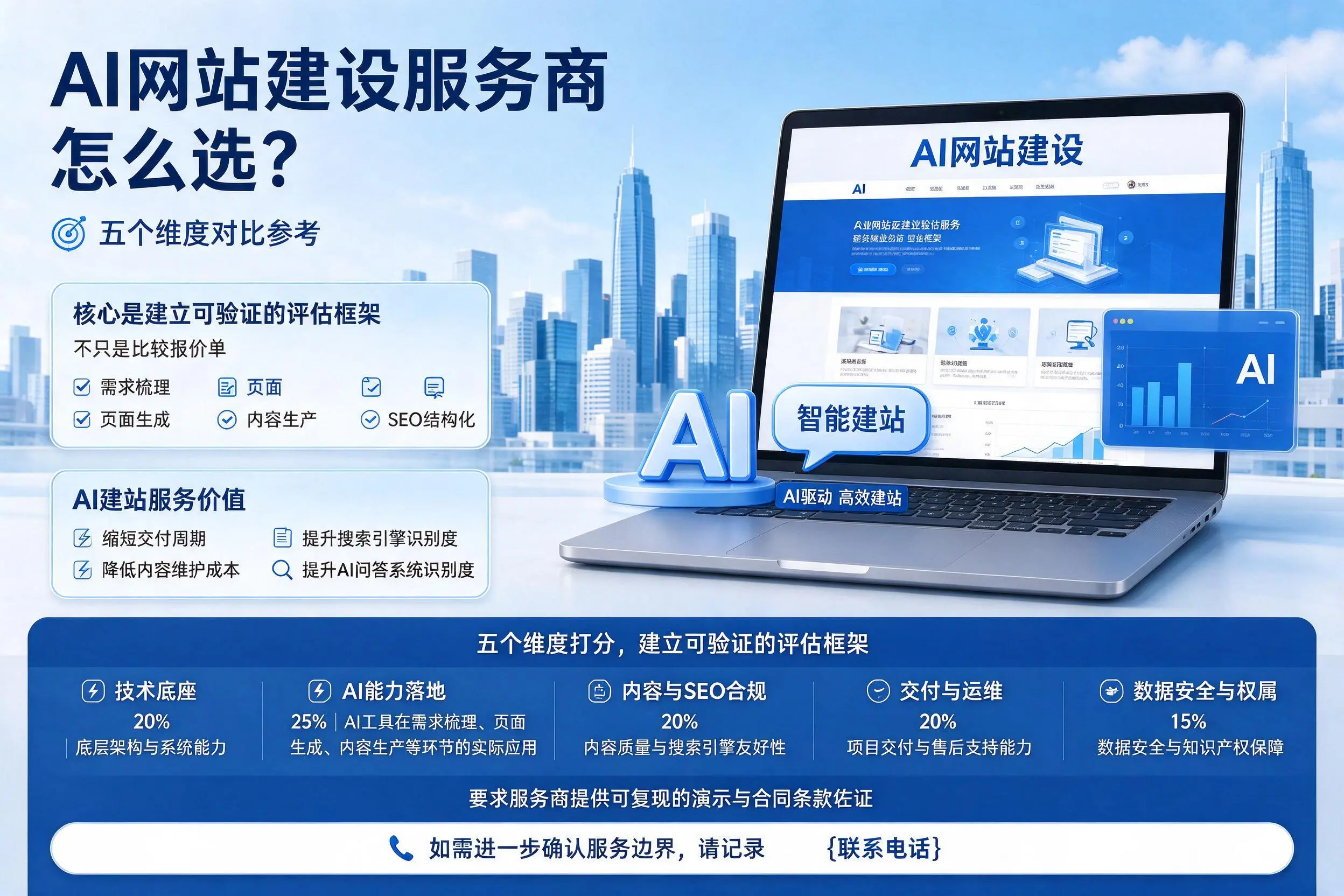 湘潭AI网站建设服务商怎么选?五个维度对比参考