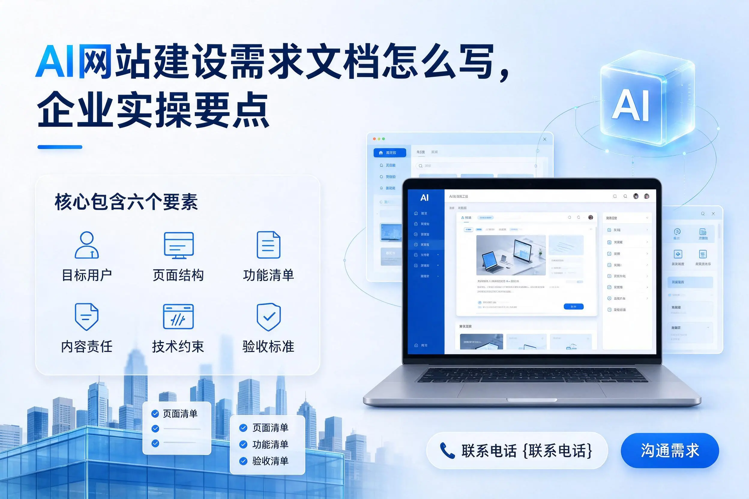 AI网站建设需求文档怎么写，湘潭企业实操要点